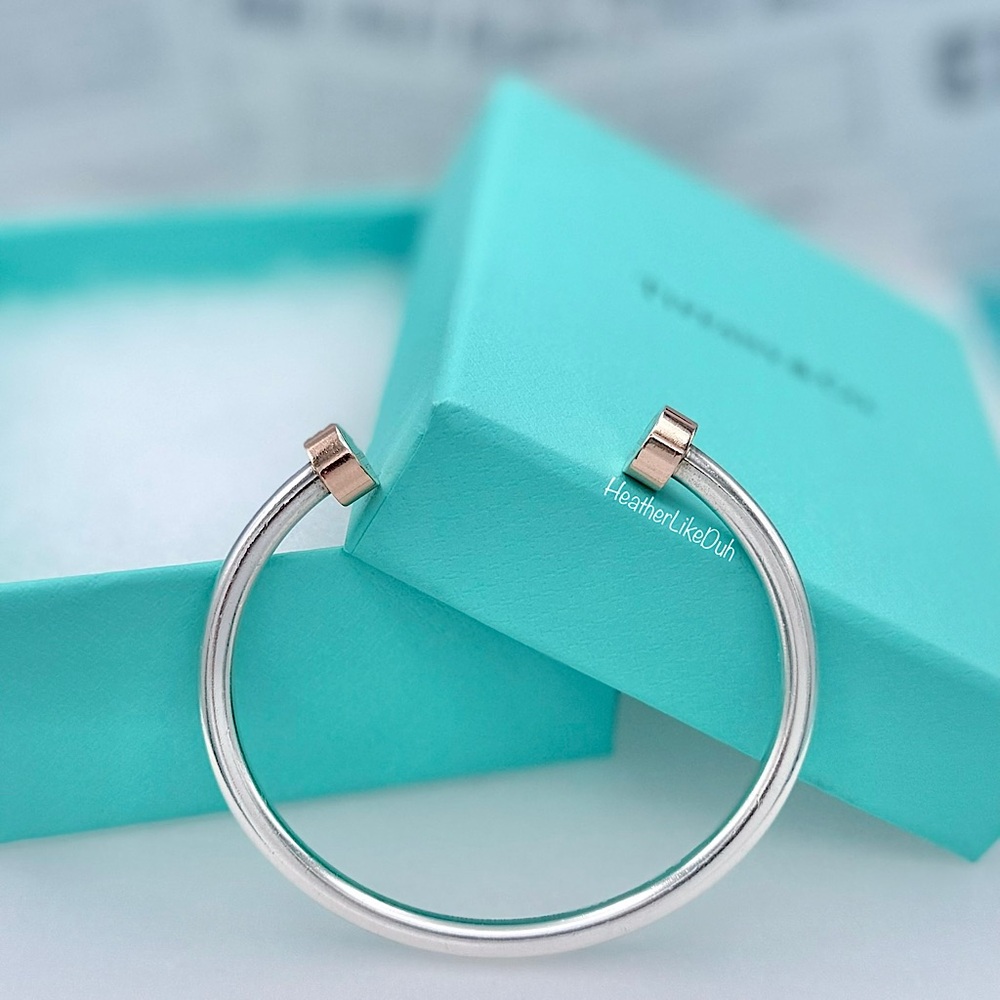 SOLD Return to Tiffany & Co HardWear RUBEDO Sterling Silver Circle Edge Bracelet